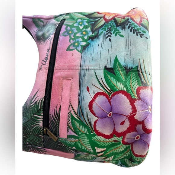 Anna by Anuschka Women's Genuine Leather  Hobo Handbag | - Picture 8 of 16